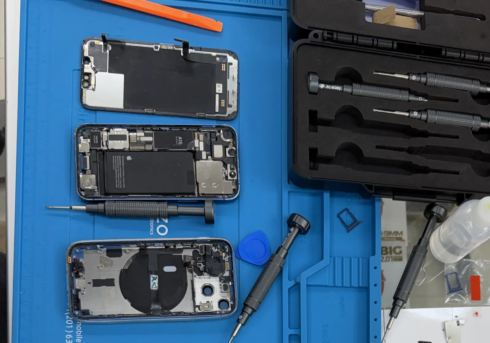 iPhone back glass repair before and after