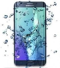 Water damaged Samsung Galaxy phone being inspected